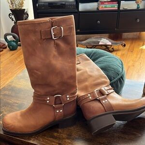 Brown Leather Women's Boots